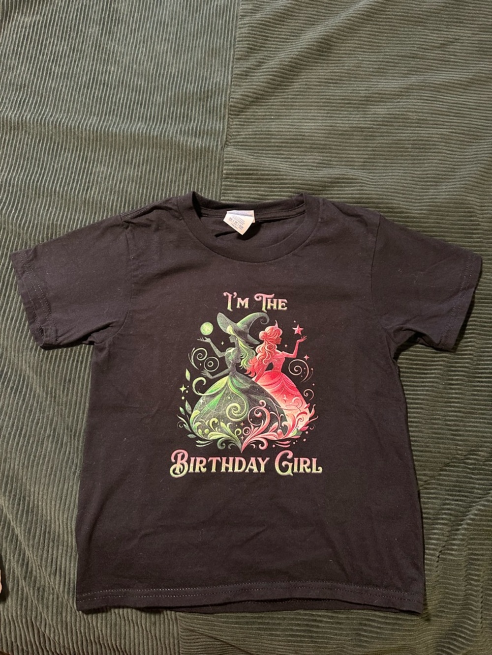 Wicked Birthday Girl Graphic Tee - Black